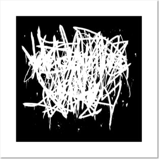 Negative Øhio Unreadable Brutal Logo Posters and Art